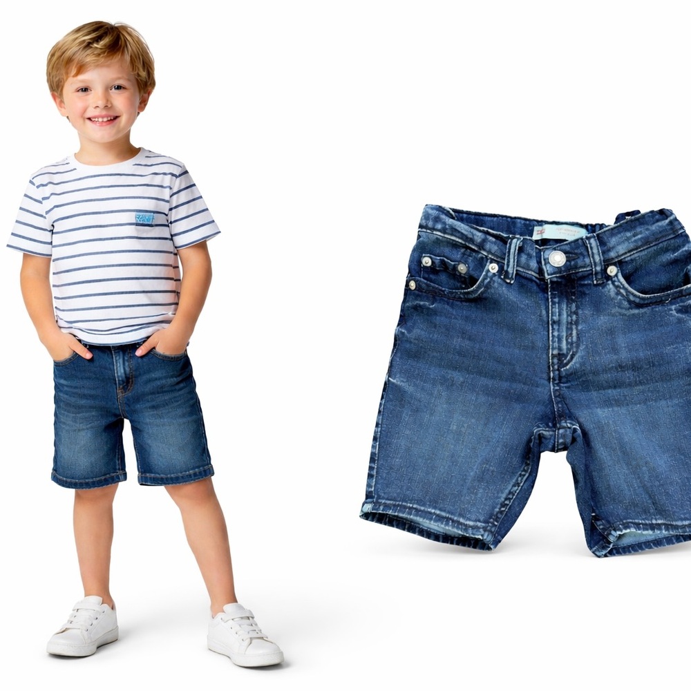 Levi’s 511 Slim Boys Denim Shorts Size 6 Blue